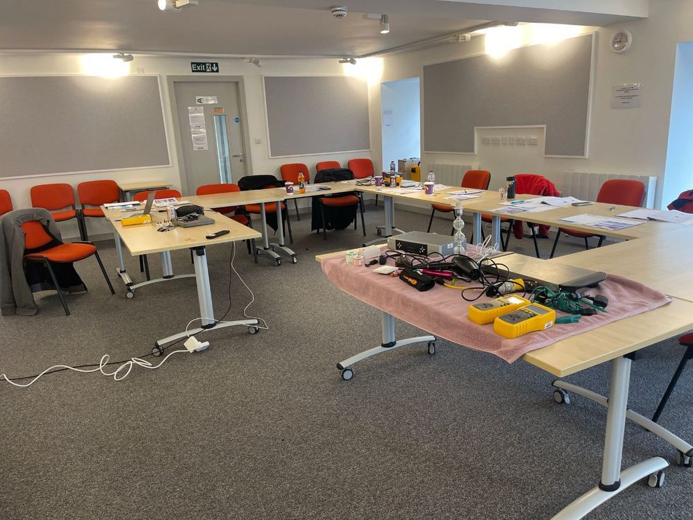 Inside the Glasgow PAT testing training room